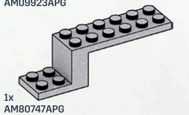 Bracket 2 x 2 x 8 in Gray, Steel