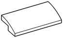 Slope Curved 2 x 4 in White
