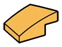 Slope plate 1 x 1 with curved slope & small lip, right in Orange, Florida