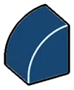 Slope Brick 1 x 1 with half-curved top