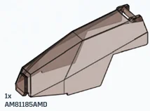 Windscreen for Wasp with bar attachment and front center wedge