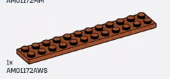 Plate 2 x 12 in Brown, Rust