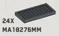Tile Textured 2 x 4 Grill in Gray, Dark (Metallic)