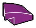 Slope plate 1 x 1 with curved slope & small lip, left in Purple, Imperial