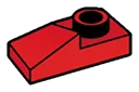 Slope plate 1 x 2 right in Red, Flame