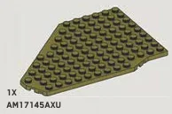 Wedge Plate 10 x 14 without corners, right