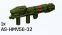 Weapon: Spartan Laser w/ Red Stripe Printing (ODST Dutch Drop Pod) in Multicolored