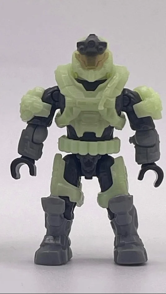 Figure, Halo: Spartan Operator - Glow in the Dark / Silver without Printed Knife (Reach Armor) (Continent Armory)