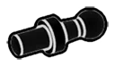 Connector: pin with ball joint, small in Black