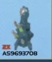 Minifig, Arm: Covenant Hunter, arm, right in Blue, Dark (Metallic)