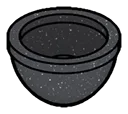 Gear: bowl 2 x 2 in Metal, Iron (Metallic)