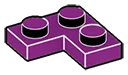 Plate 2 x 2 corner in Purple, Imperial