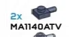 Plate Modified 1 x 1 with horizontal pin in Blue, Smoke (Flake)