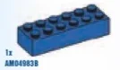Brick 2 x 6 in Blue