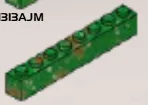 Brick 1 x 8 in Green, Medium (Camo)