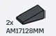 Slope brick 25 1 x 2 in Gray, Dark (Metallic)