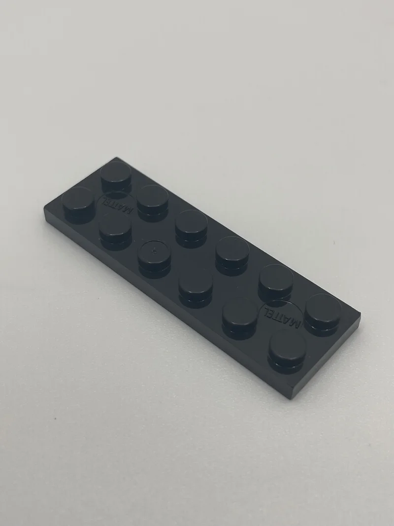 Plate 2 x 6 in Black