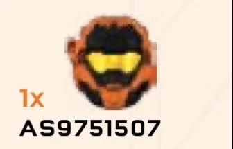 Helmet, Spartan Commando - Orange / Black (Reach Armor) (Containment Outpost Patrol) in Orange, Speckled Pumpkin (Speckle)