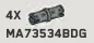 Connector: axle 2 studs long with friction