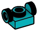 Bracket Plate 1 x 1 with opposing side studs, ascending