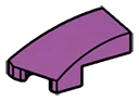 Wedge 25 1 x 2 Curved Slope, Left in Magenta, Rich
