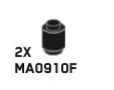 Brick Round 1 x 1 with Solid Stud in Black