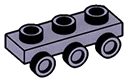 Bracket Plate 1 x 3 with three studs on side, descending