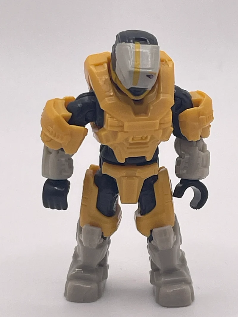 Figure, Halo: (Infinite Series 1) Spartan Gungnir - Yellow / Light Gray - Female (Reach Armor)