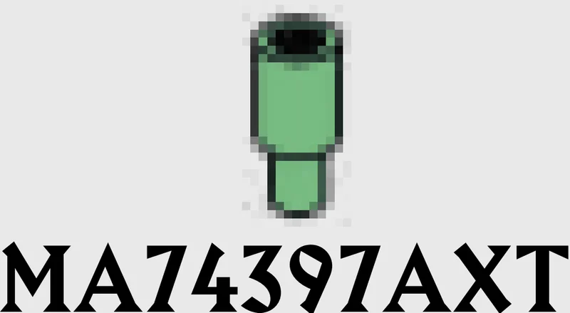 Connector: pipe, small with pin in Green, Vertigris (Sand Green)