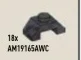 Slope brick 45 1 x 2 double in Gray, Dark (Metallic Camo)