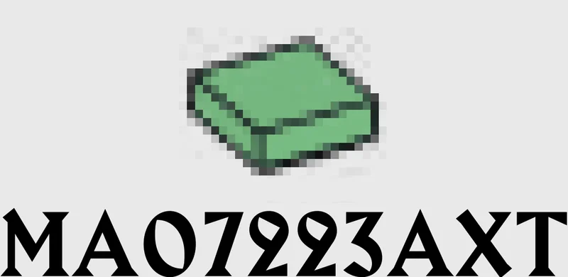 Tile 1 x 1 in Green, Vertigris (Sand Green)