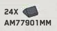 Slope 45 1 x 1 double in Gray, Dark (Metallic Camo)