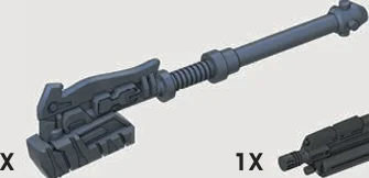 Weapon, Melee: Warhammer, Gravity Hammer in Blue, Smoke (Flake)