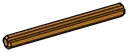Connector: axle 6 studs long in Brown, Caramel