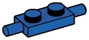 Plate Modified 1 x 2 with horizonal pegs in Blue