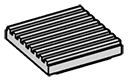 Tile 2 x 2 grill in Gray, Dull