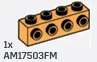 Brick Modified 1 x 4 with side studs in Orange, Florida