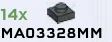 Plate 1 x 1 - Type 04 in Gray, Dark (Metallic)