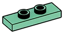 Plate Modified 1 x 3 with two studs