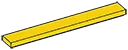 Tile 1 x 8 in Yellow, Lemon
