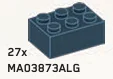 Brick 2 x 3 in Gray, Dark Smoke