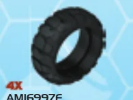 Wheel, Medium: tire, all terrain in Black