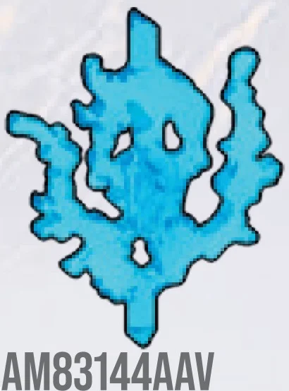 Blast effect #6 in Blue, Medium (Translucent)
