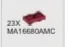 Plate Modified 1 x 2 Connector: male:male in Red, Flame