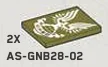 Tile 3 x 4 w/ Printed White UNSC Eagle Logo
