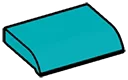 Slope Tile 2.5 x 2 with rounded lip
