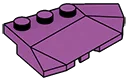 Wedge brick 45 4 x 4 double / 33, right with curved edge in Magenta, Rich