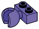 Brick 1 x 2 two-thirds-height with medium ball socket