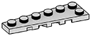 Wedge Plate 2 x 6 wedge, right in Gray, Dull