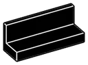 Panel 1 x 1 x 3 in Black